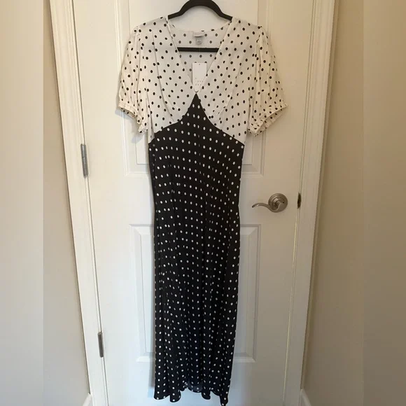 a new day Black and White Polka Dot Maxi Dress - Picture 3 of 5